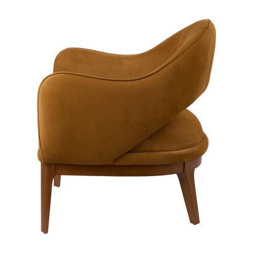 THE HOME COLLECTIVE SILVA VELVET ARMCHAIR