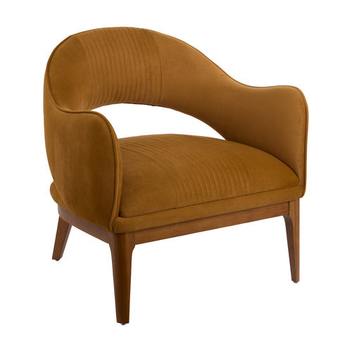 THE HOME COLLECTIVE SILVA VELVET ARMCHAIR