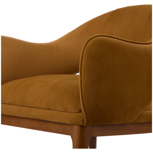 THE HOME COLLECTIVE SILVA VELVET ARMCHAIR