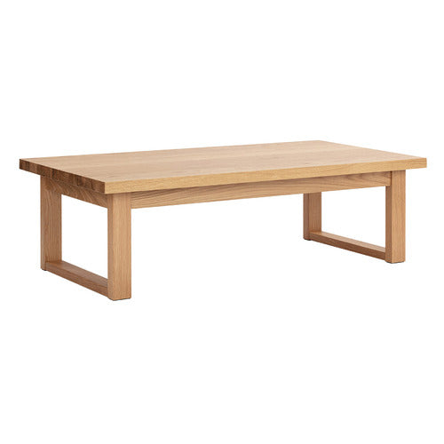 120CM SKI-LEG OAK WOOD COFFEE TABLE