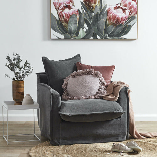 HYDE PARK HOME CUMULUS COTTON SLIPCOVER ARMCHAIR