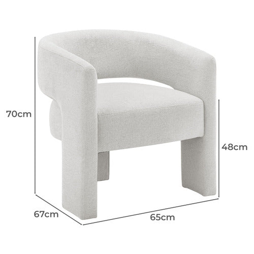 SOFIA UPHOLSTERED ARMCHAIR