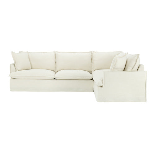SOFTY PREMIUM 5 SEATER QUEEN SLIPCOVER CORNER SOFA BED