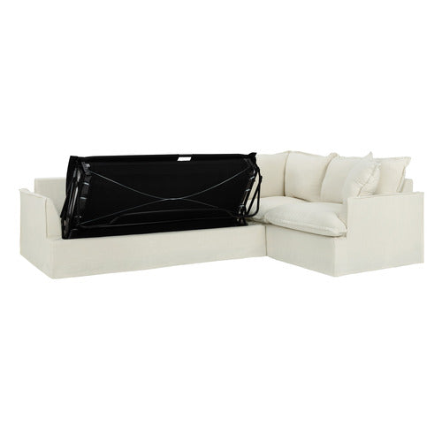 SOFTY PREMIUM 5 SEATER QUEEN SLIPCOVER CORNER SOFA BED