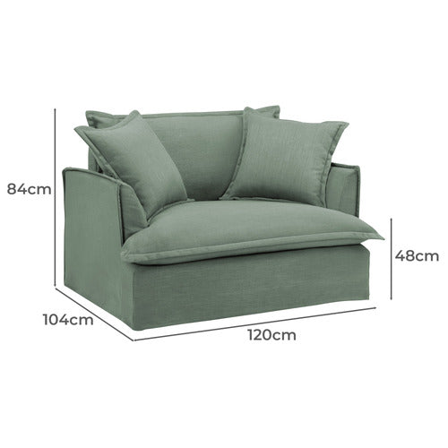 SOFTY PREMIUM OVERSIZED SIIPCOVER ARMCHAIR