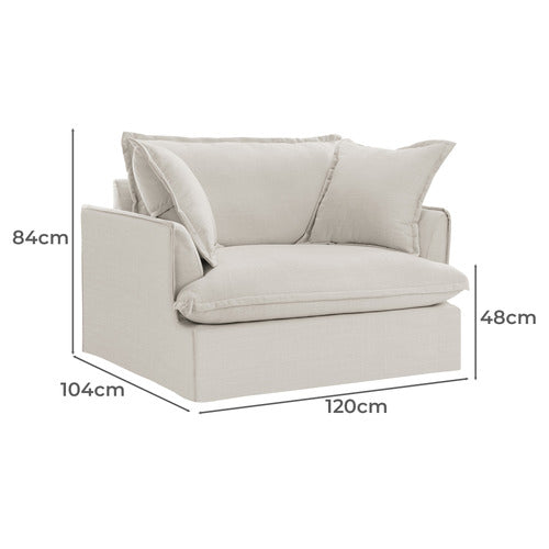 SOFTY PREMIUM OVERSIZED SIIPCOVER ARMCHAIR