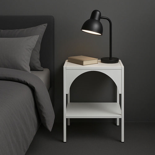 MADDISON LANE SOLANA ALUMINIUM BEDSIDE TABLE