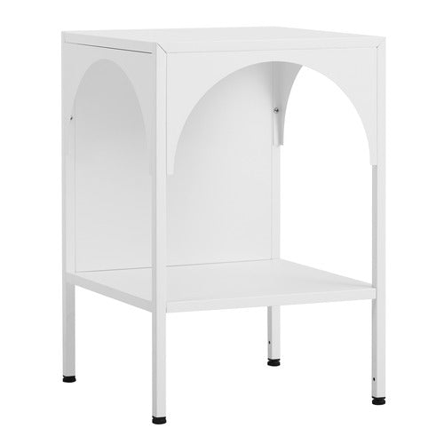 MADDISON LANE SOLANA ALUMINIUM BEDSIDE TABLE