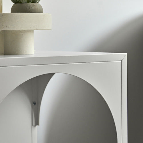 MADDISON LANE SOLANA ALUMINIUM BEDSIDE TABLE