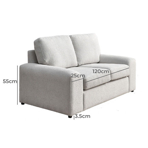 CLASSIC DESIGN LIVING SOPHIA 2 SEATER BOUCLE SOFA
