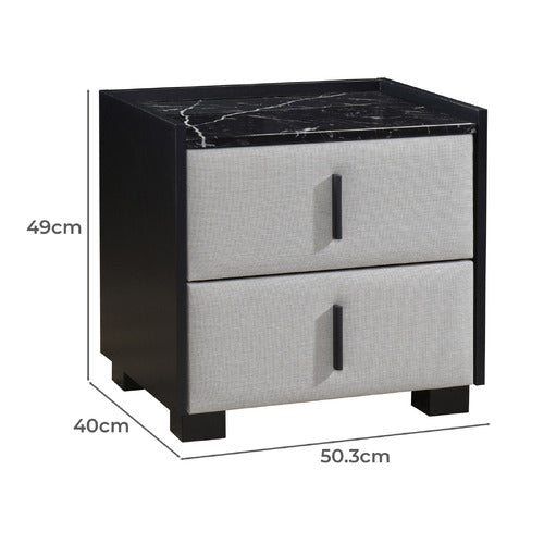 WESTERN DESIGNS SPRING 2 DRAWER BEDSIDE TABLE