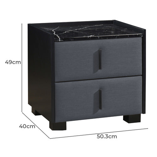 WESTERN DESIGNS SPRING 2 DRAWER BEDSIDE TABLE