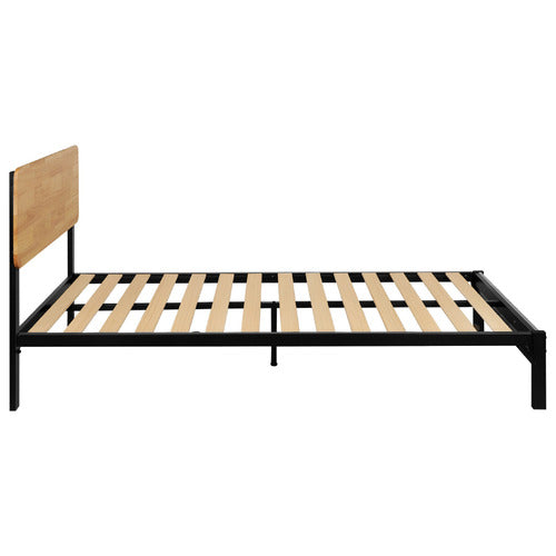 EXPERT HOMEWARES STANO RUBBERWOOD BED FRAME