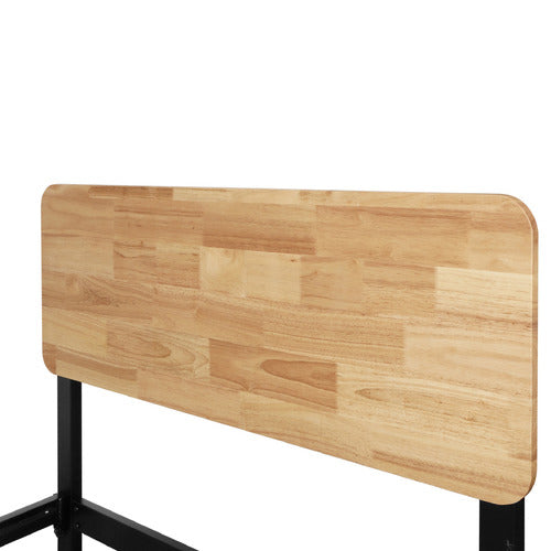 EXPERT HOMEWARES STANO RUBBERWOOD BED FRAME