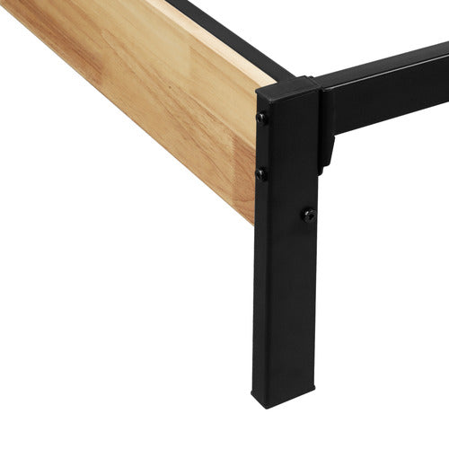 EXPERT HOMEWARES STANO RUBBERWOOD BED FRAME