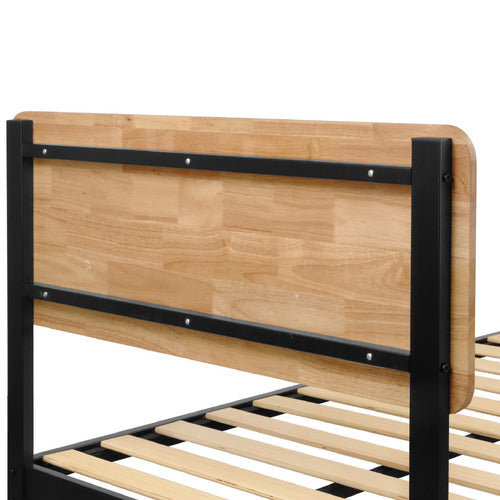 EXPERT HOMEWARES STANO RUBBERWOOD BED FRAME
