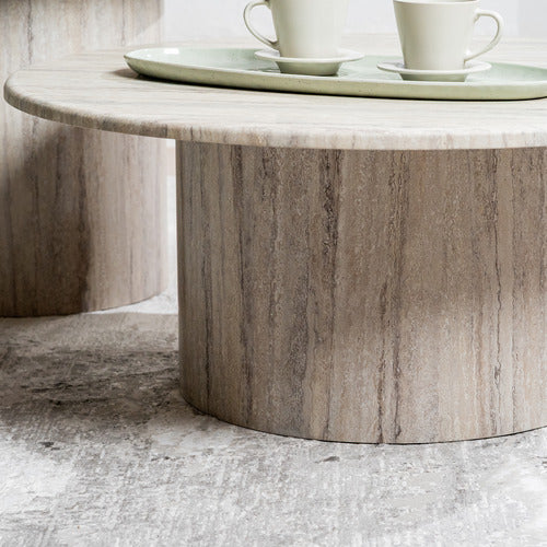 KEYS ROAD DESIGNS STATEN MARBLE COFFEE TABLE