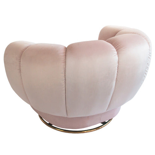 BROOKLYN AND BELLA STEINMANN VELVET SWIVEL ARMCHAIR