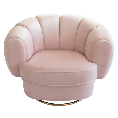 BROOKLYN AND BELLA STEINMANN VELVET SWIVEL ARMCHAIR