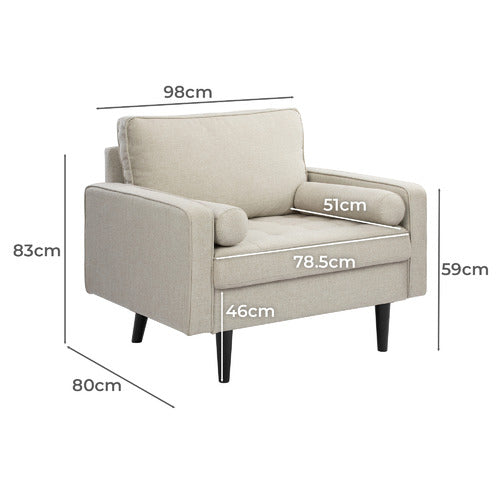 STOCKHOLM UPHOLSTERED ARMCHAIR