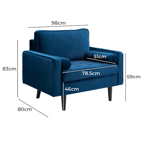 STOCKHOLM VELVET ARMCHAIR