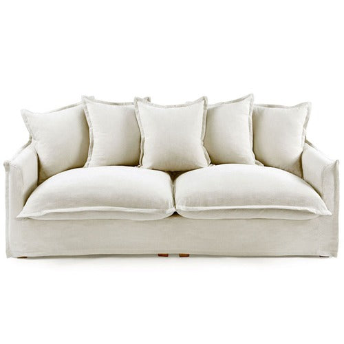 HYDE PARK HOME CUMULUS PREMIUM 3 SEATER COTTON SLIPCOVER SOFA
