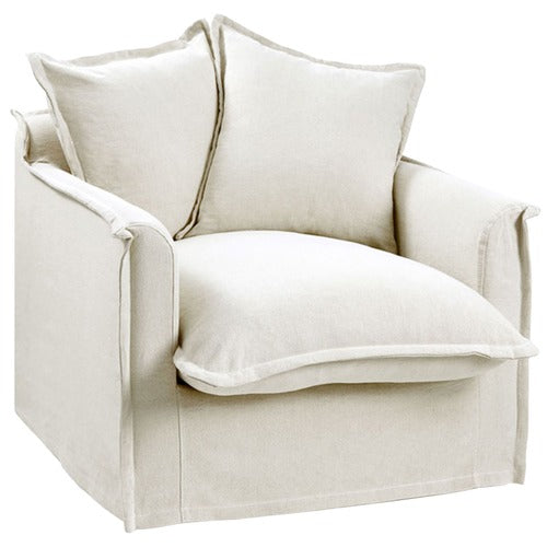 HYDE PARK HOME CUMULUS COTTON SLIPCOVER ARMCHAIR