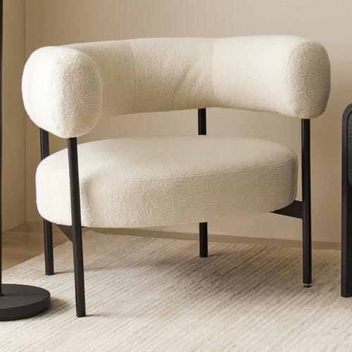THE HOME COLLECTIVE SYLVIA BOUCLE ARMCHAIR