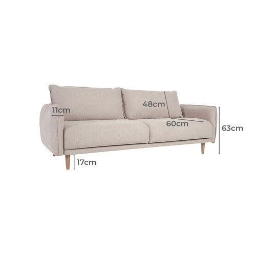 LINEA FURNITURE SYLVIE 3 SEATER SOFA