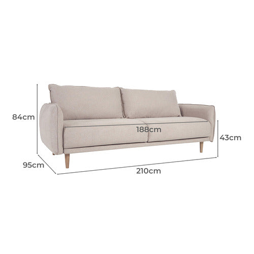 LINEA FURNITURE SYLVIE 3 SEATER SOFA