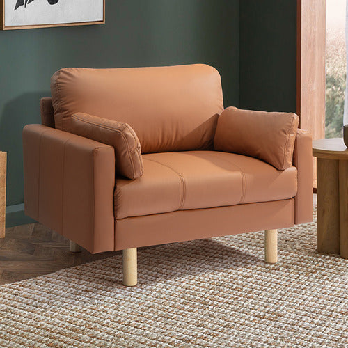 TAN OSLO UPHOLSTERED ARMCHAIR