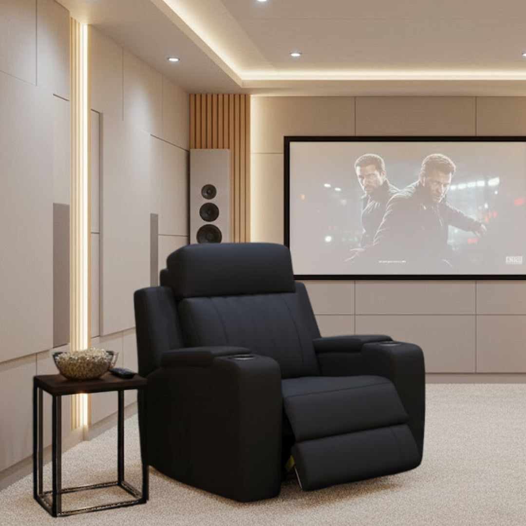 THANE FABRIC SINGLE ELECTRIC RECLINER BLACK