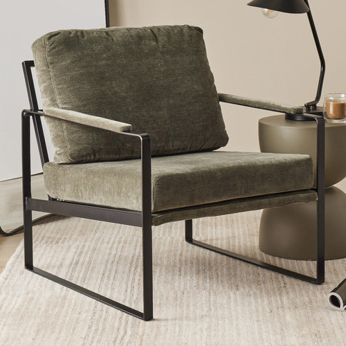 THE HOME COLLECTIVE ALDRIA CHENILLE ARMCHAIR