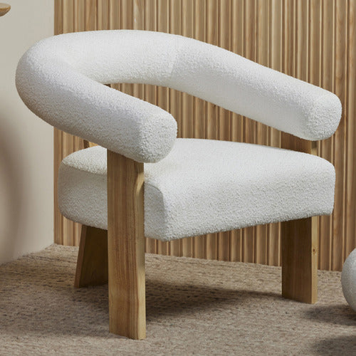 THE HOME COLLECTIVE AVA BOUCLE ARMCHAIR