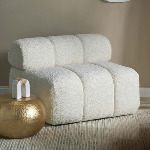 THE HOME COLLECTIVE DEAN BOUCLE ACCENT CHAIR