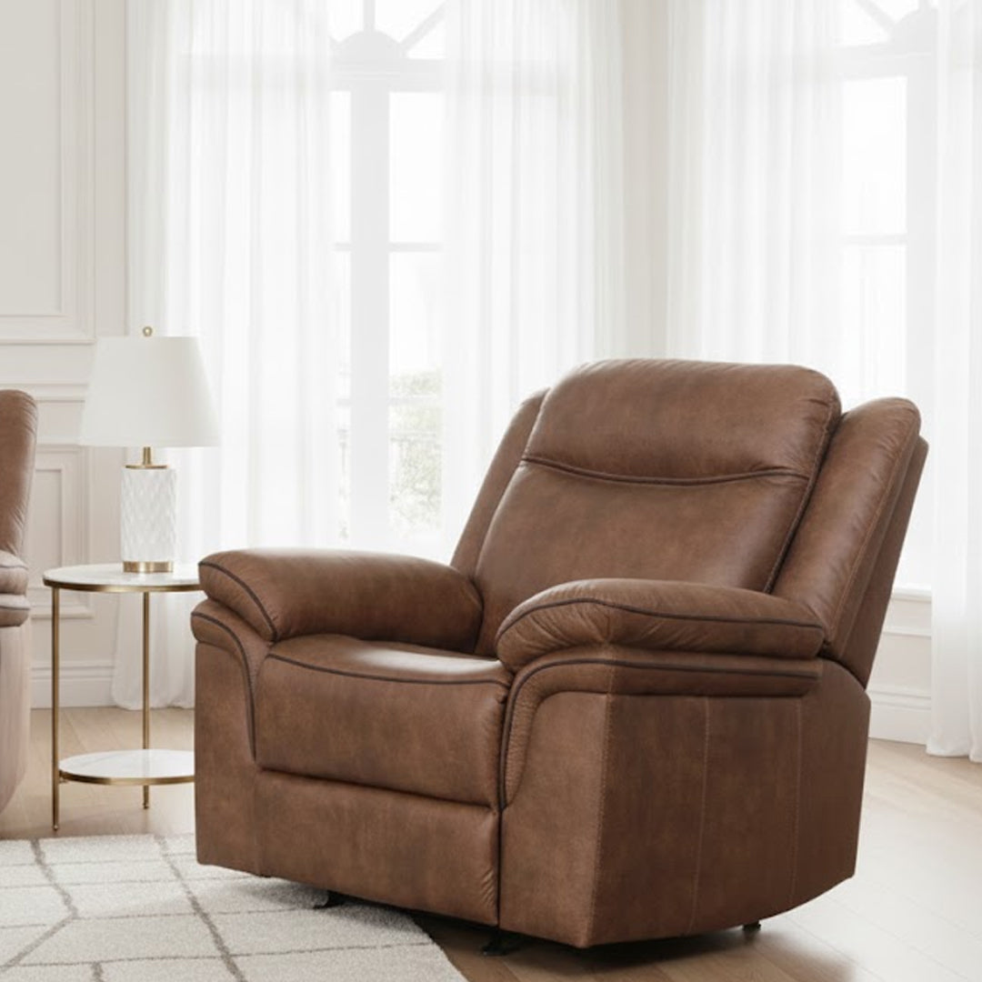 TULSA FABRIC RECLINER TAN