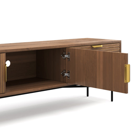 CONTINENTAL DESIGNS TABITHA RIPPLE SLATTED TV UNIT