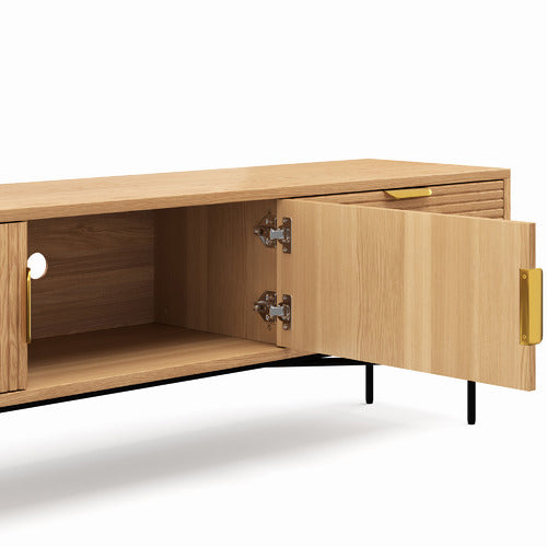 CONTINENTAL DESIGNS TABITHA RIPPLE SLATTED TV UNIT