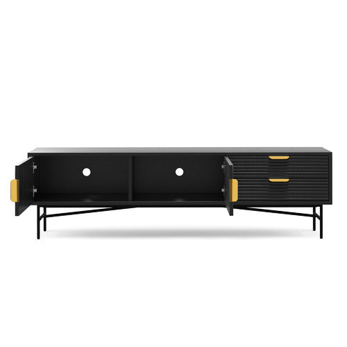 CONTINENTAL DESIGNS TABITHA RIPPLE SLATTED TV UNIT