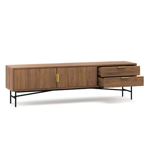 CONTINENTAL DESIGNS TABITHA RIPPLE SLATTED TV UNIT