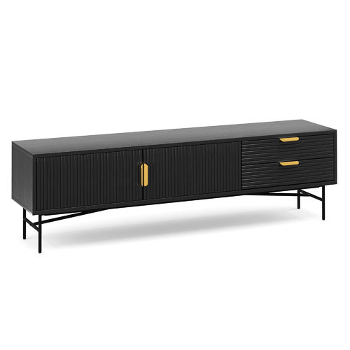 CONTINENTAL DESIGNS TABITHA RIPPLE SLATTED TV UNIT