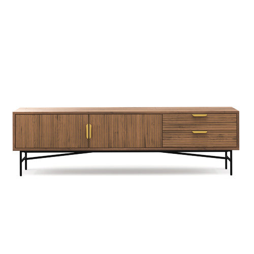 CONTINENTAL DESIGNS TABITHA RIPPLE SLATTED TV UNIT