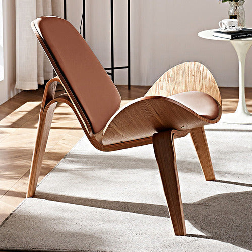BRAXTON HOME TAN MARLEY FAUX LEATHER ACCENT CHAIR