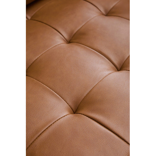 TAN STOCKHOLM FAUX LEATHER SOFA
