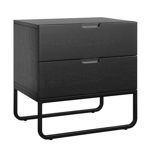 CONTINENTAL DESIGNS TANISHA 2 DRAWER BEDSIDE TABLE