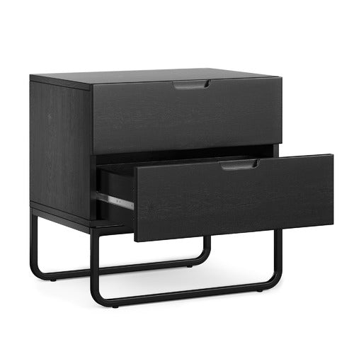 CONTINENTAL DESIGNS TANISHA 2 DRAWER BEDSIDE TABLE