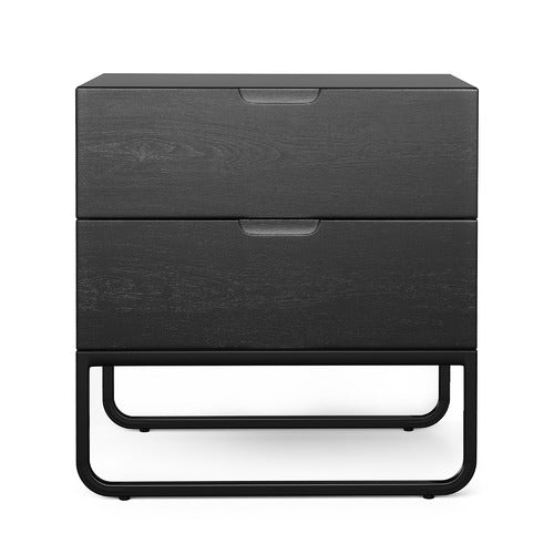 CONTINENTAL DESIGNS TANISHA 2 DRAWER BEDSIDE TABLE