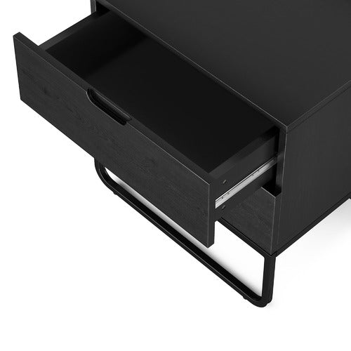 CONTINENTAL DESIGNS TANISHA 2 DRAWER BEDSIDE TABLE
