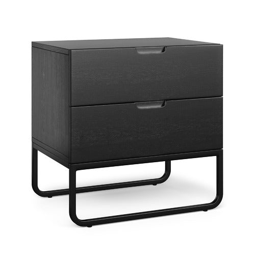 CONTINENTAL DESIGNS TANISHA 2 DRAWER BEDSIDE TABLE