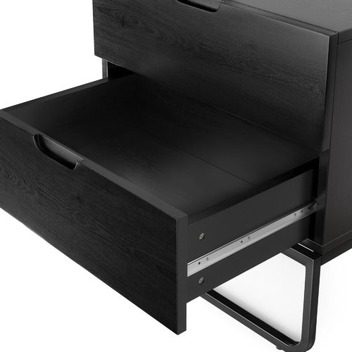 CONTINENTAL DESIGNS TANISHA 2 DRAWER BEDSIDE TABLE